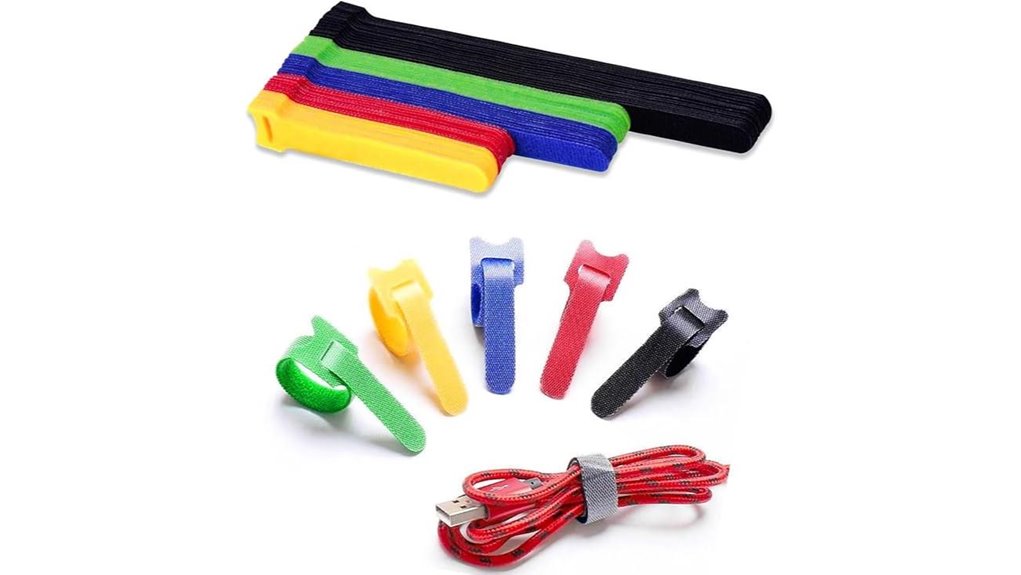 eighty reusable hook loop ties