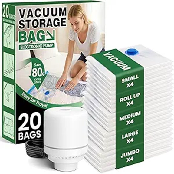electric pump 20 vacuum bags