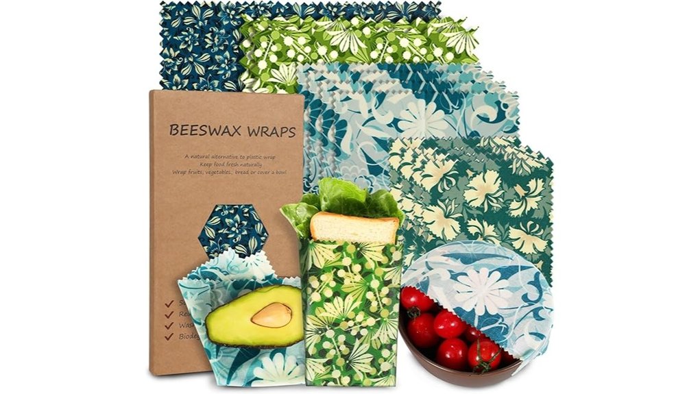 eleven reusable beeswax wraps