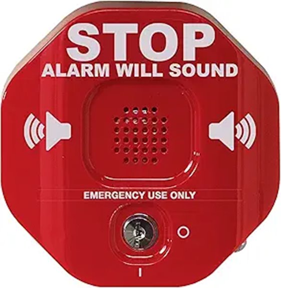 emergency exit stopper alarm