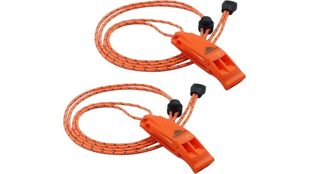 emergency survival whistles lanyard