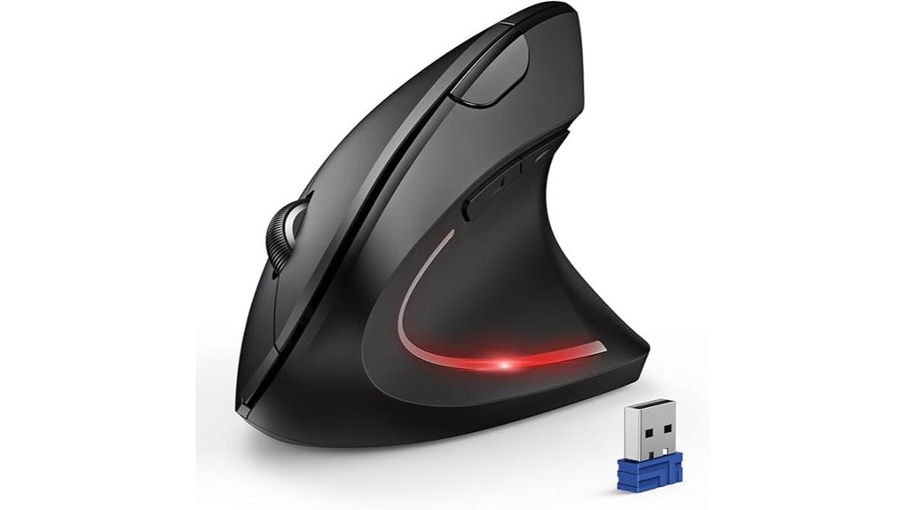 ergonomic bluetooth vertical mouse