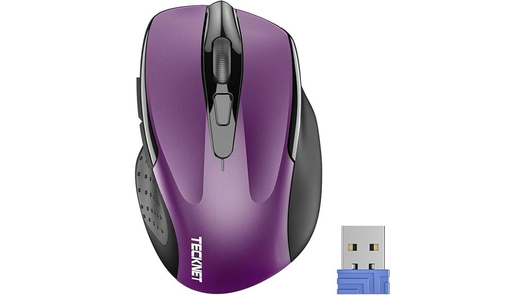 ergonomic wireless mouse 2600 dpi