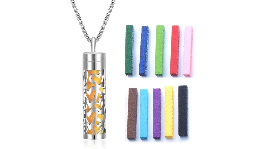 essential oil ten pad necklace