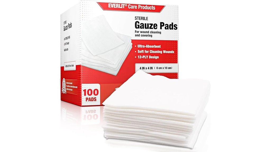 everlit 4x4 12 ply 100 pack