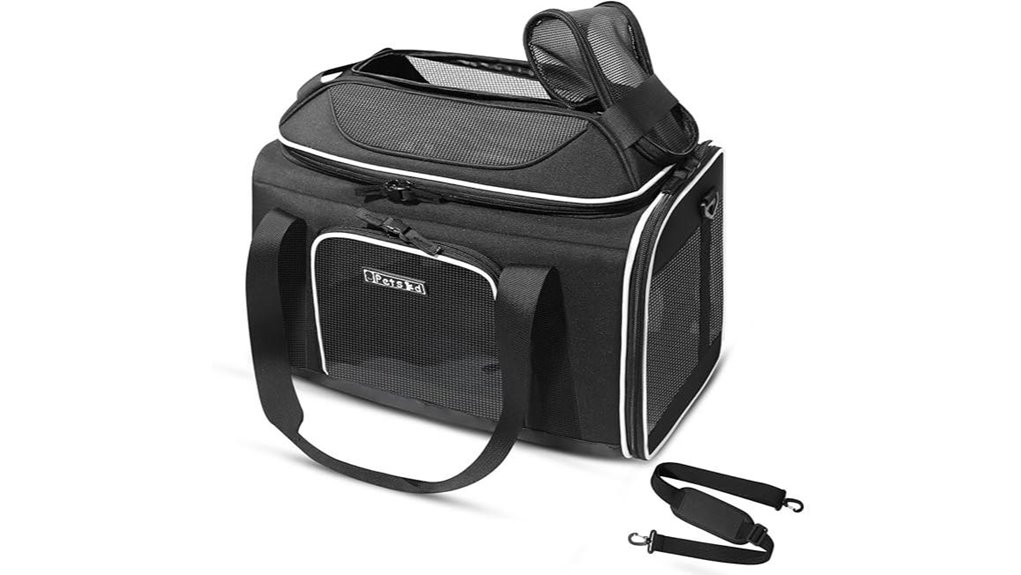 expandable delta approved pet carrier