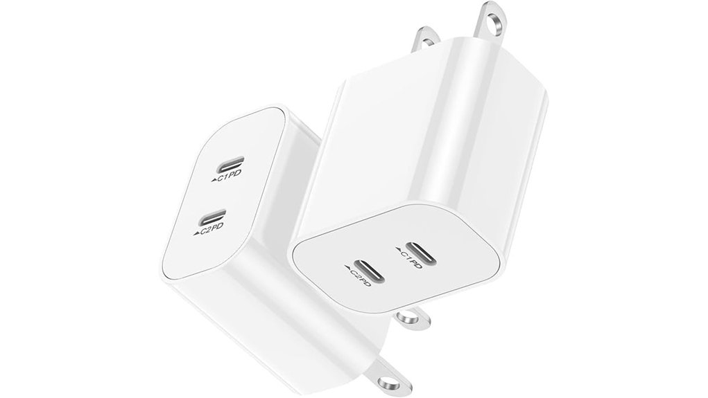 fast dual usb c charger