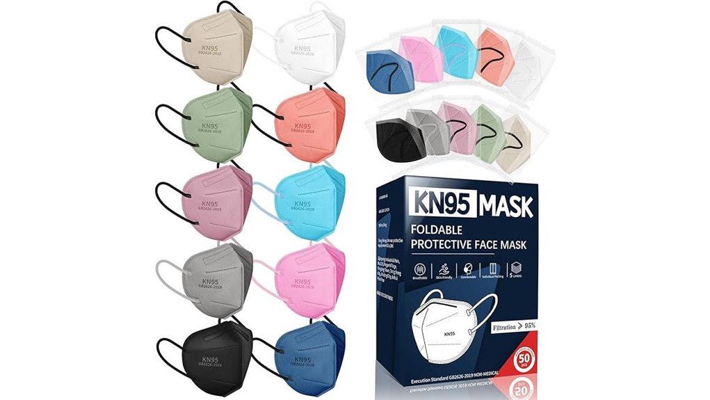 fenfen 50 pack colorful masks