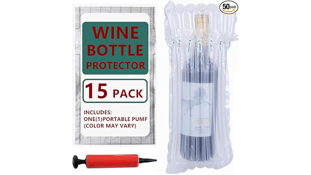 fifteen inflatable wine protectors