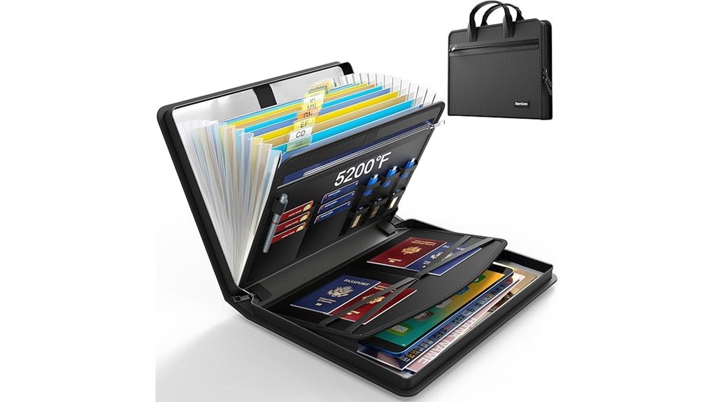 fireproof hontom 13 pocket organizer