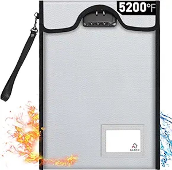 fireproof lockable waterproof 15x11