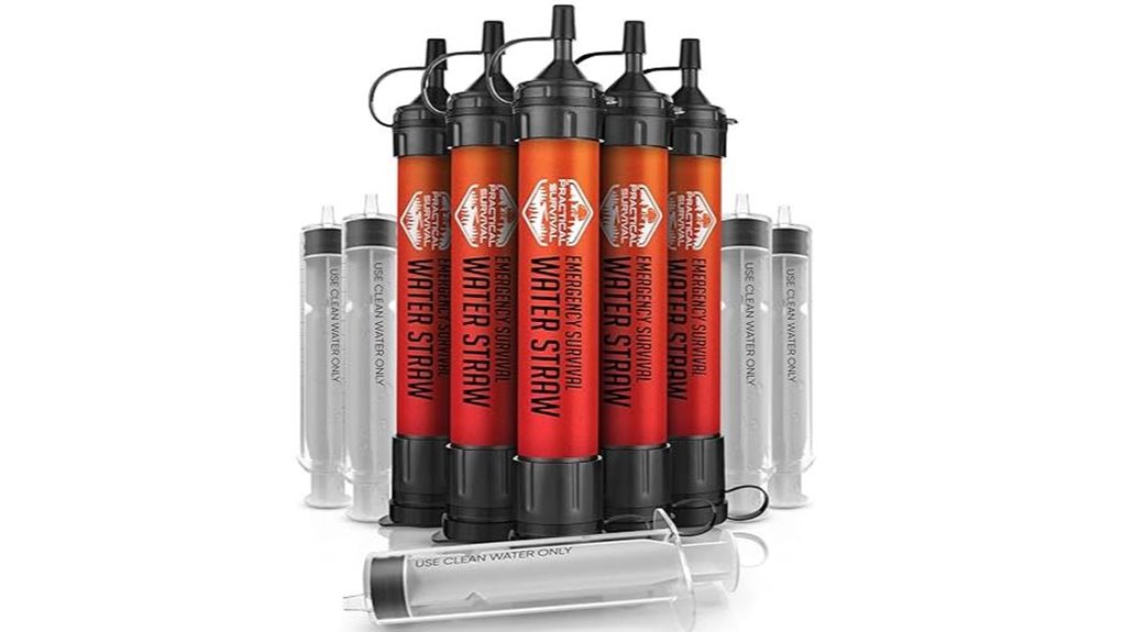 five high capacity water filters