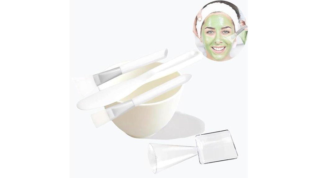five item white silicone mask