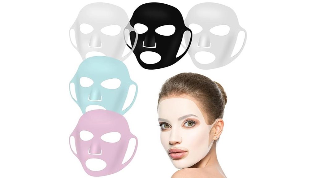 five piece silicone mask holder