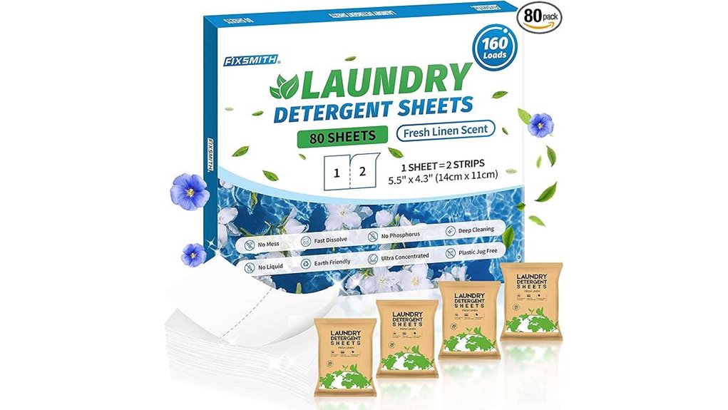 fixsmith 160 load detergent sheets