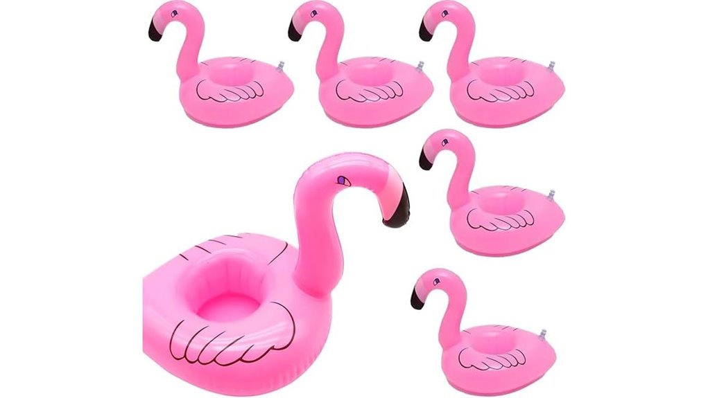 flamingo pool float holder