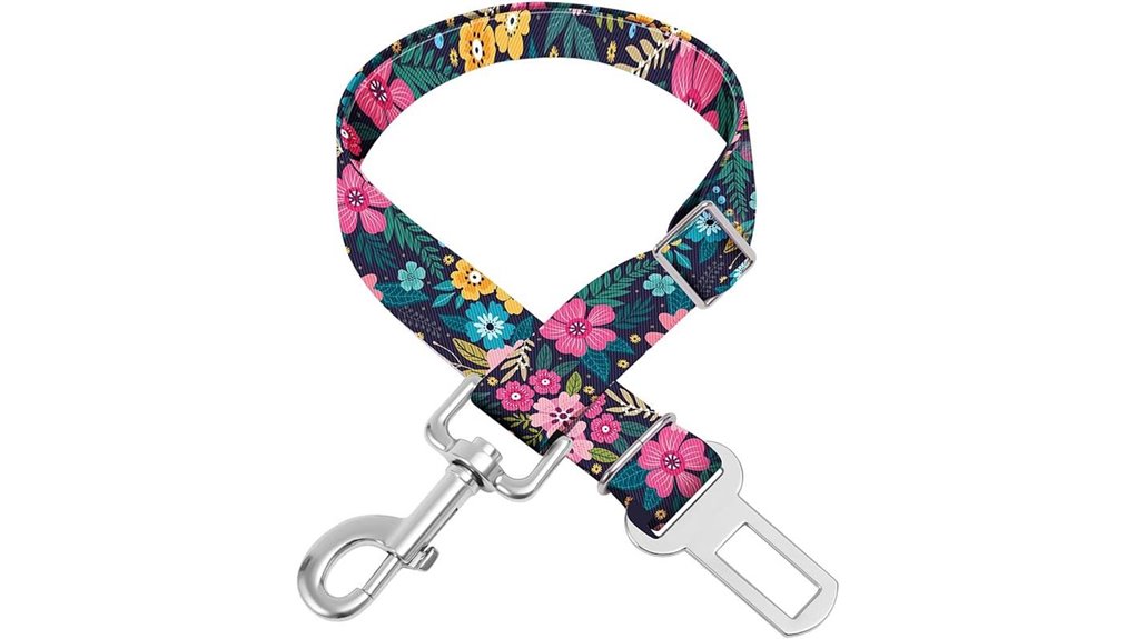 floral adjustable pet lanyard