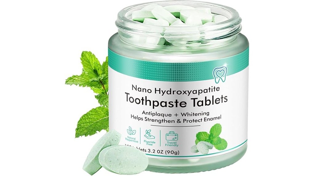 fluoride free peppermint hydroxyapatite tablets