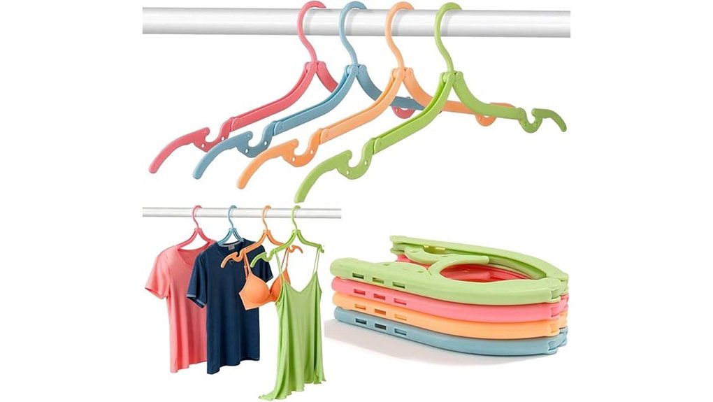 foldable 12 pack plastic hangers