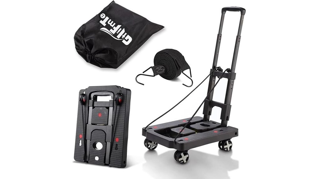 foldable 4 wheel hand truck