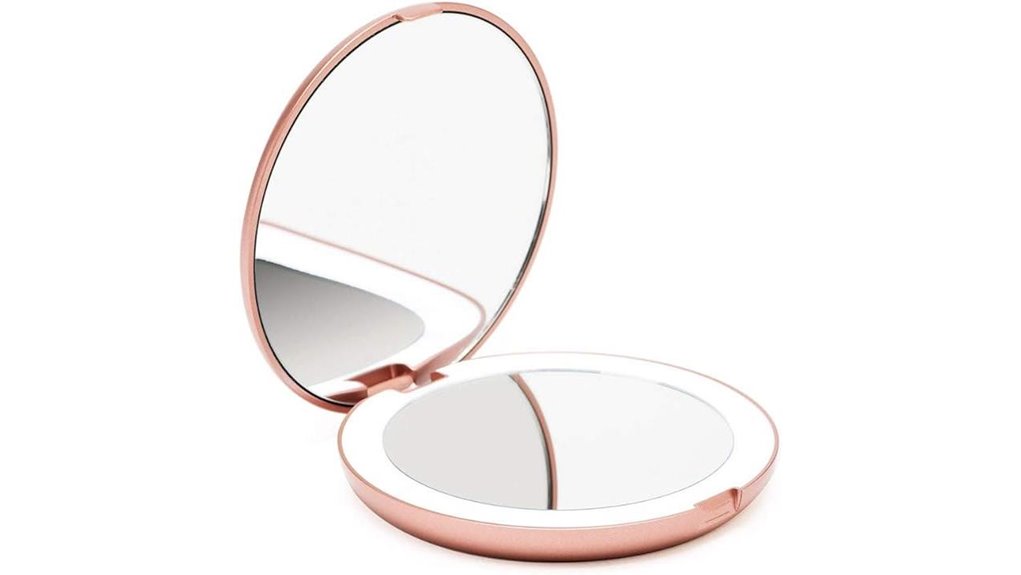 foldable 5 inch led mirror
