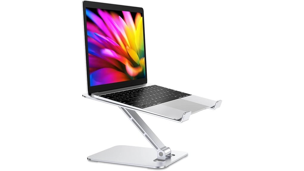 foldable aluminum adjustable laptop