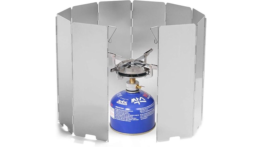 foldable aluminum camping windshield