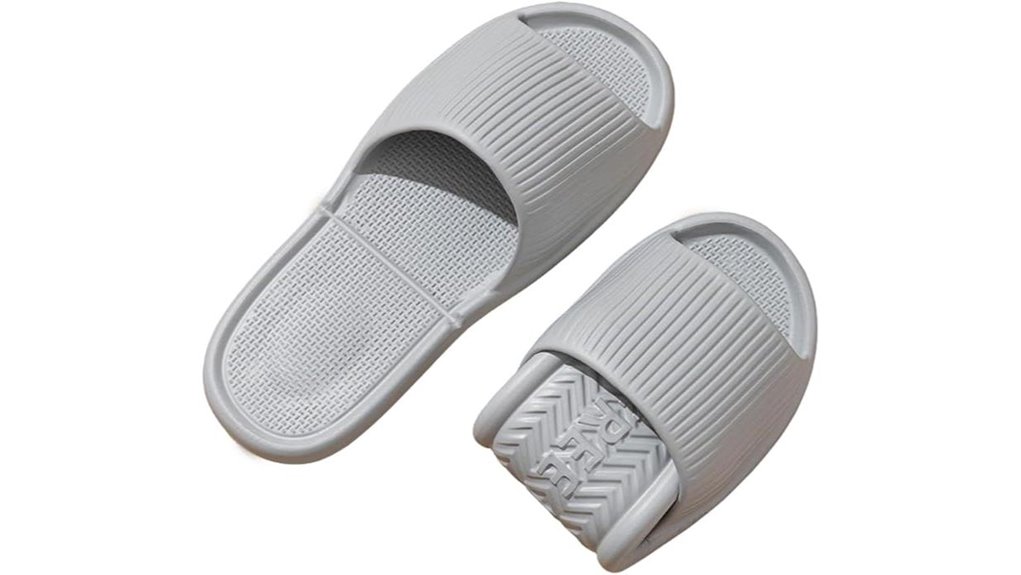 foldable black quick dry slippers