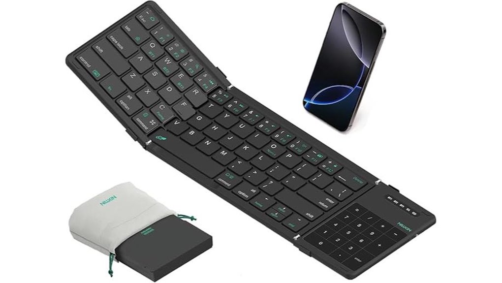 foldable bluetooth keyboard touchpad