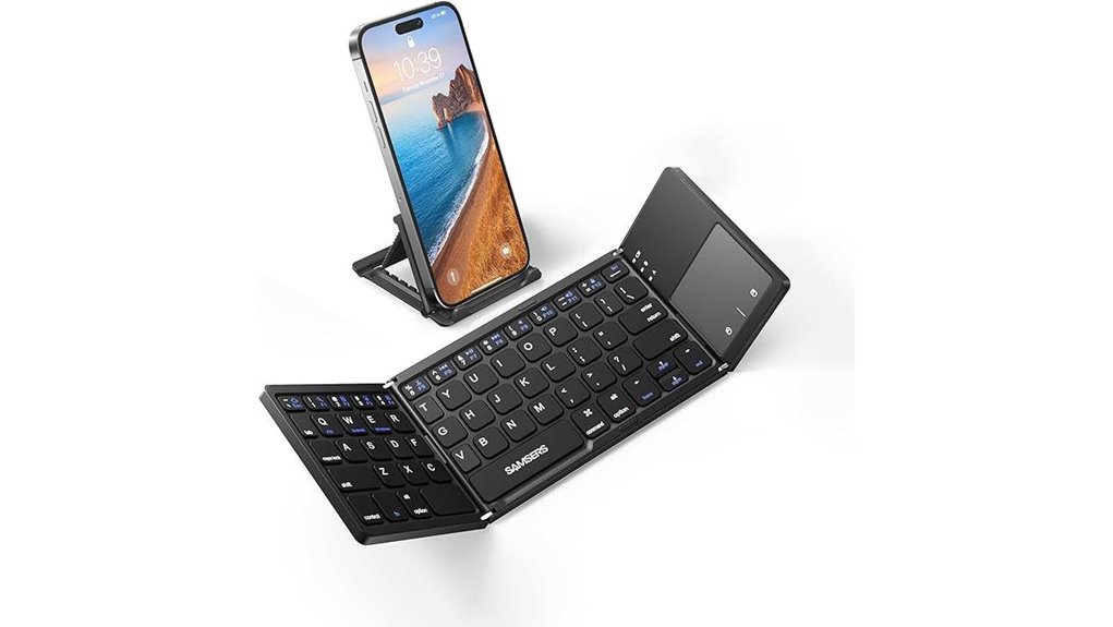 foldable bluetooth touchpad keyboard