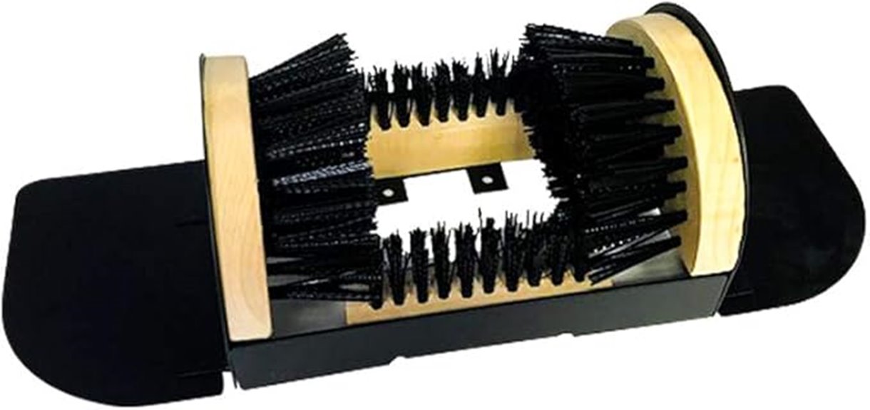 foldable boot shoe brush