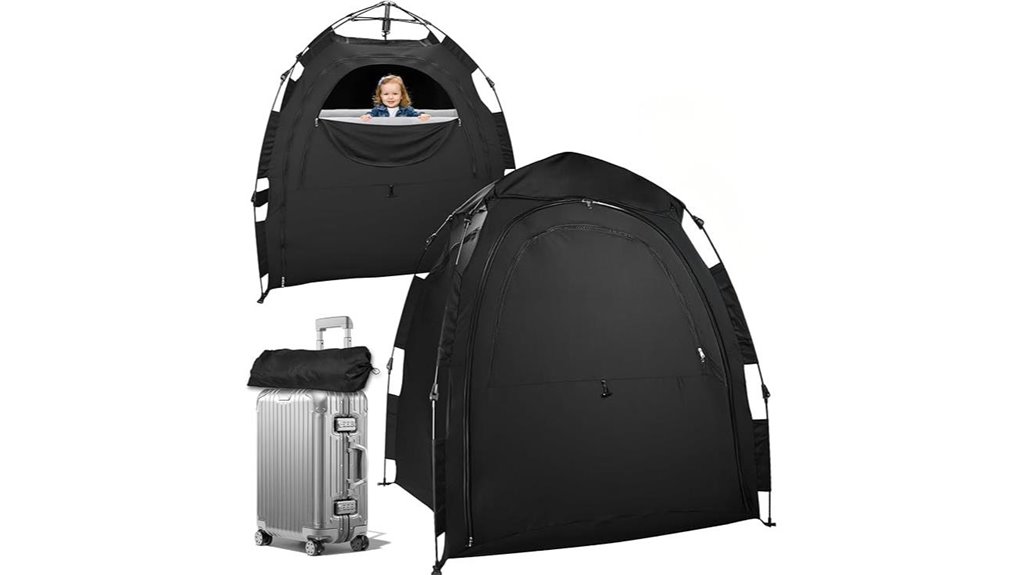 foldable breathable blackout tent