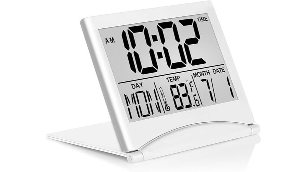 foldable digital alarm clock