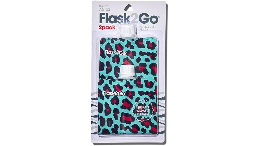 foldable flexible tailgating flask