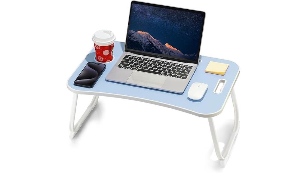foldable lap tablet cup