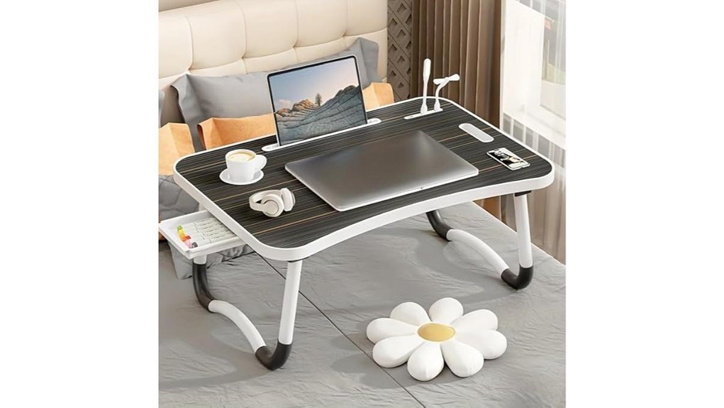 foldable laptop bed usb
