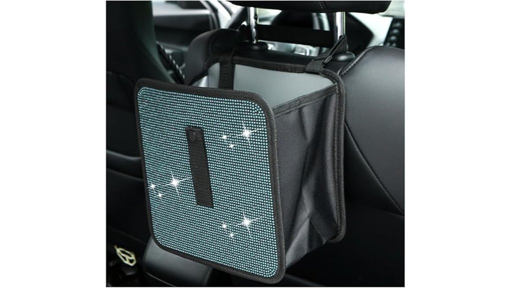 foldable leakproof rhinestone bag