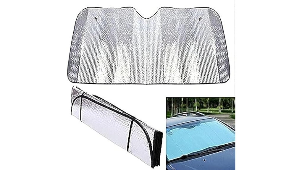 foldable reflective sun visor