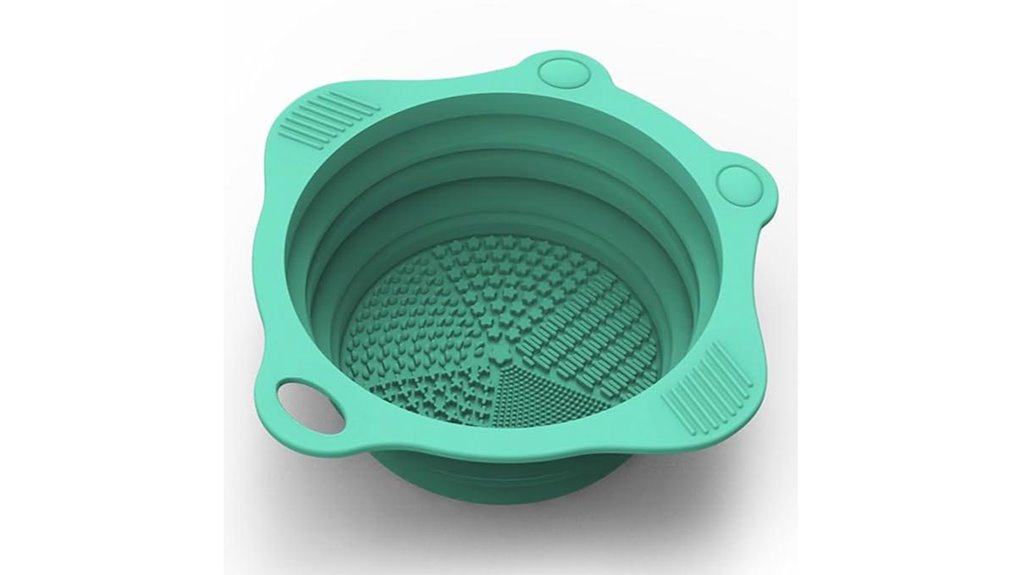 foldable silicone brush pad