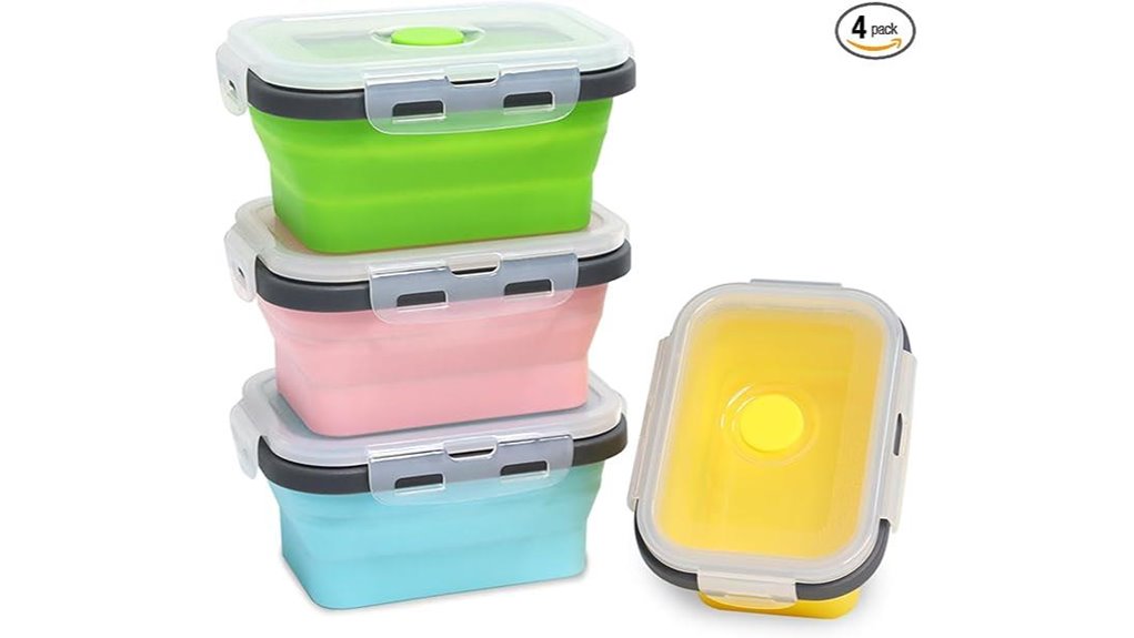 foldable silicone food containers