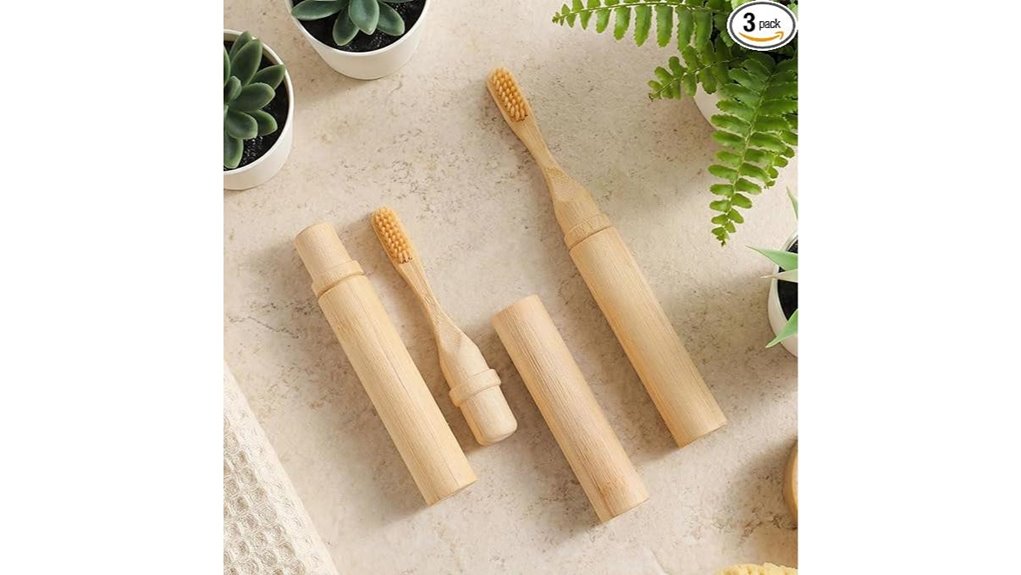 foldable softbristle 3 pack bamboo