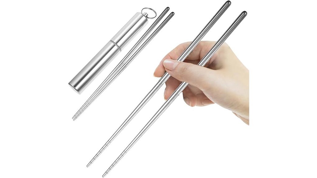 foldable steel chopsticks case