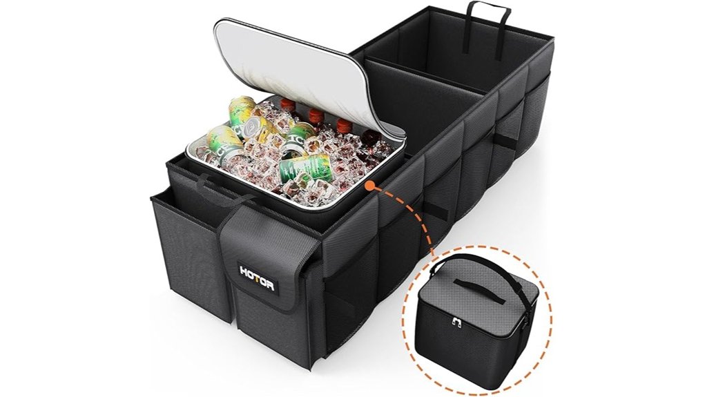 foldable trunk cooler organizer