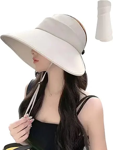 foldable wide brim upf50 hat