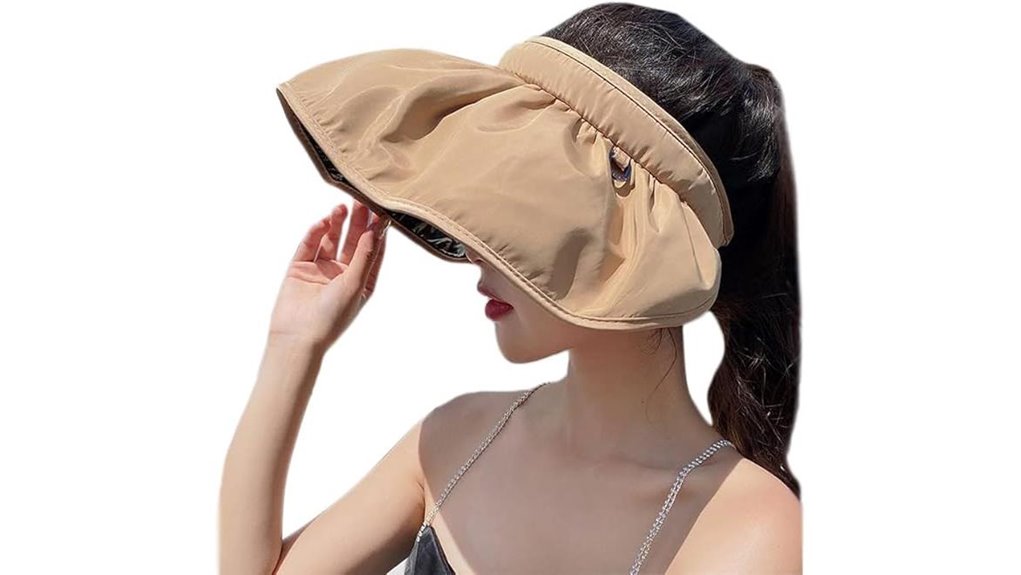 foldable wide brim visor