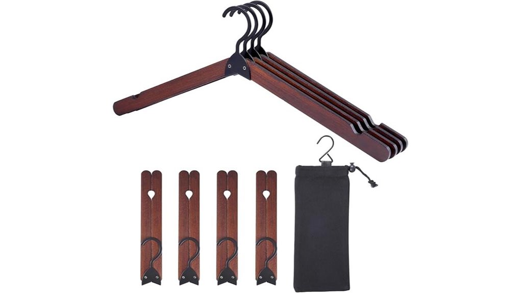 foldable wooden travel set