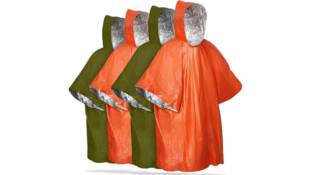 fospower 4 pack emergency poncho