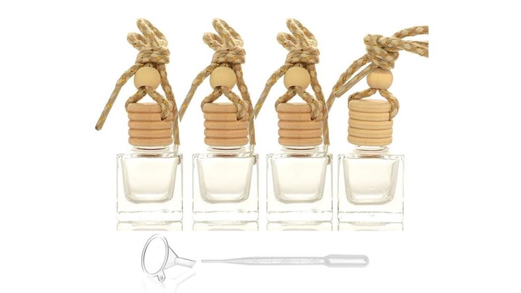 four 10ml car diffusers