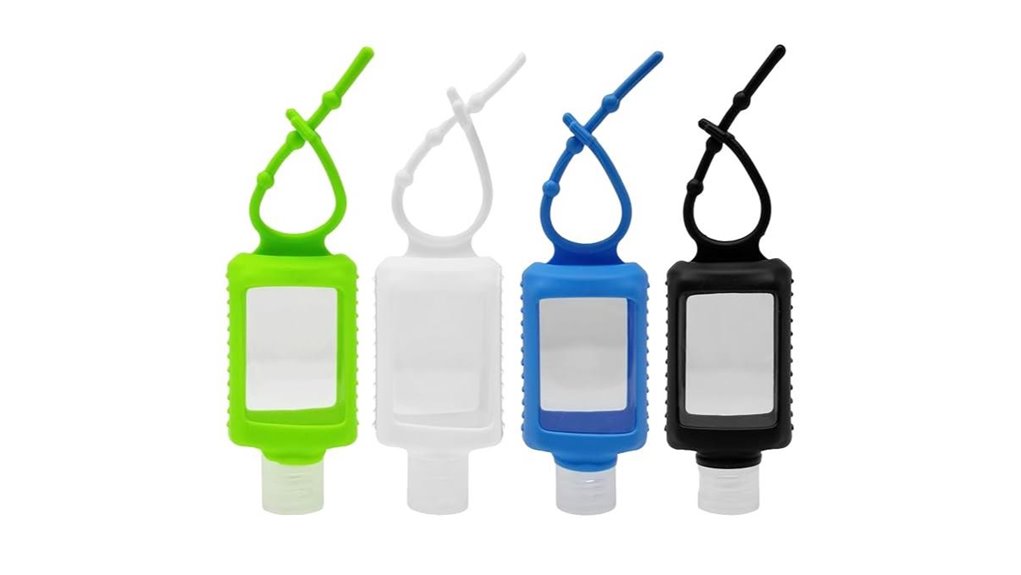 four 2oz sanitizer holders