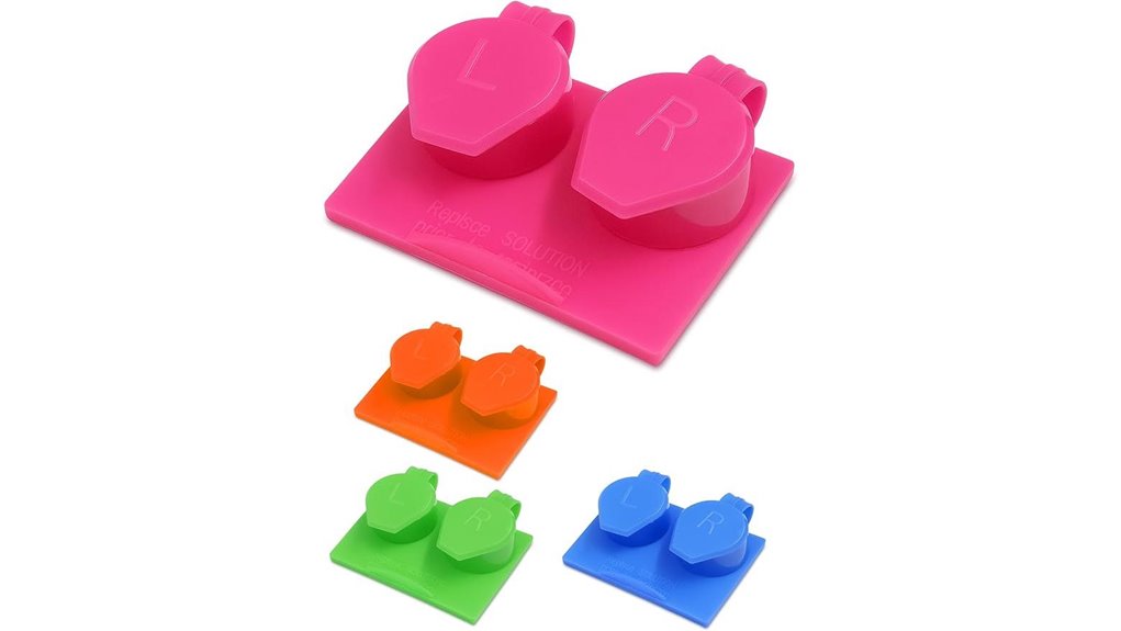 four color flip top lens cases